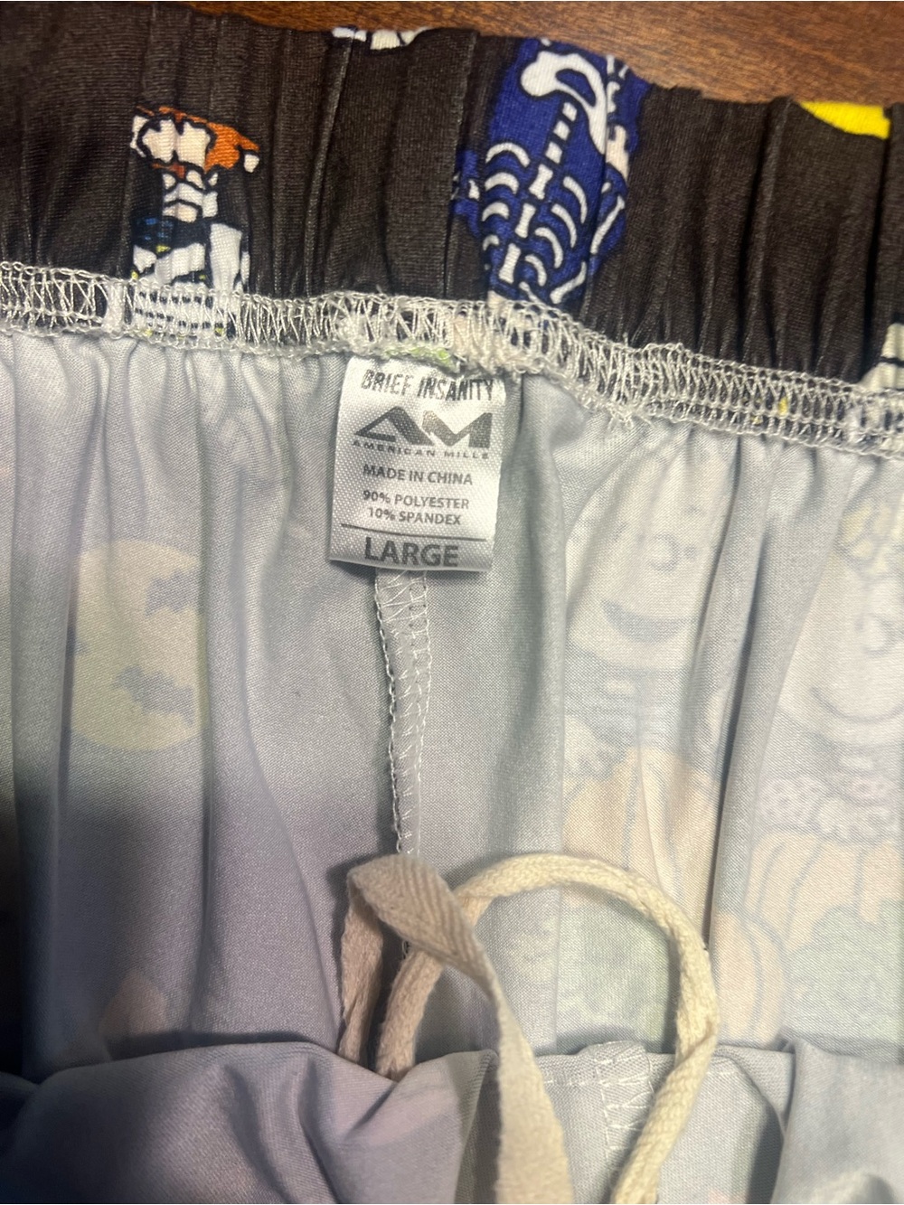 Lot of 2 Brief Insanity Peanuts Snoopy Holiday Pajama Pants Size Large - Picture 5 of 8